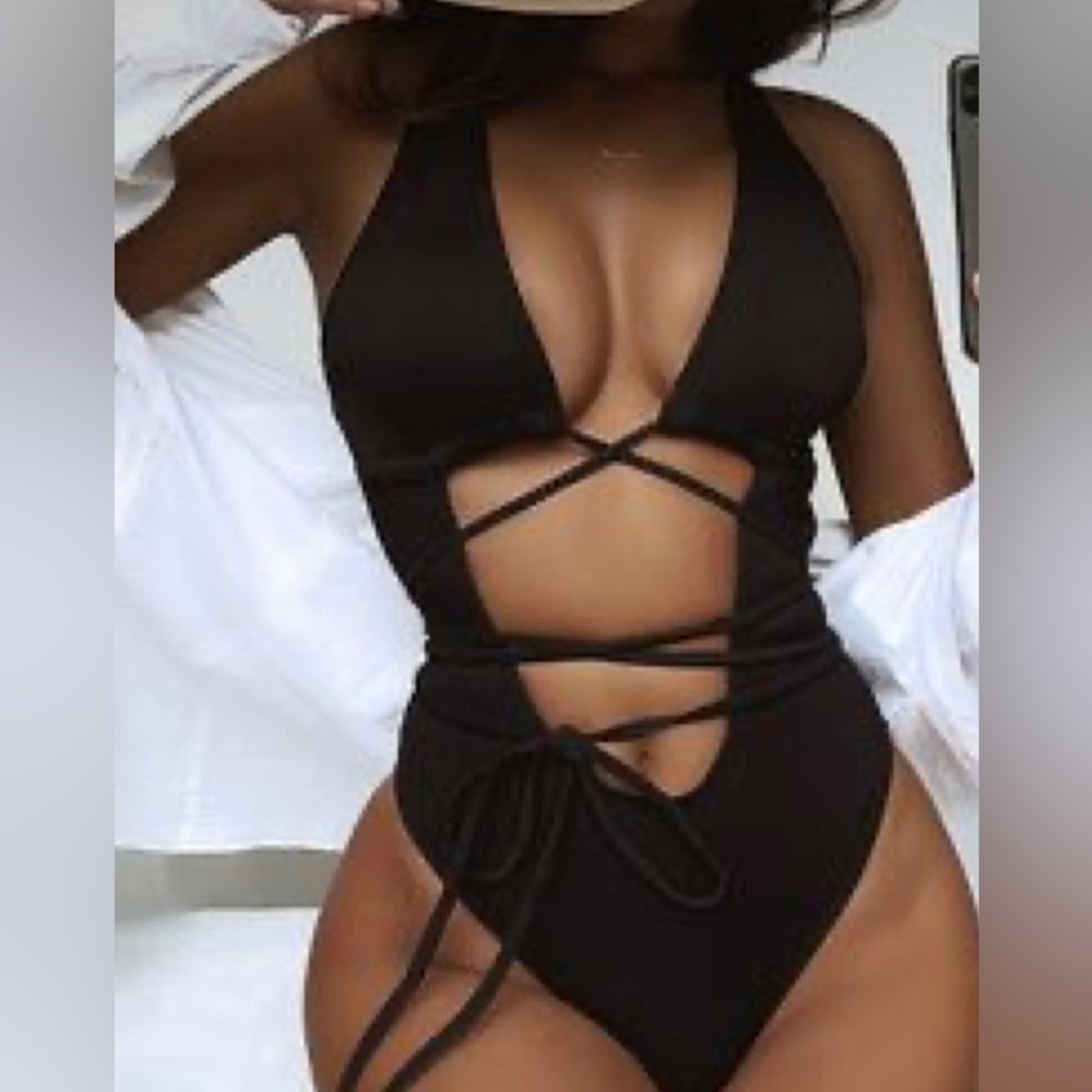 Black swimsuit